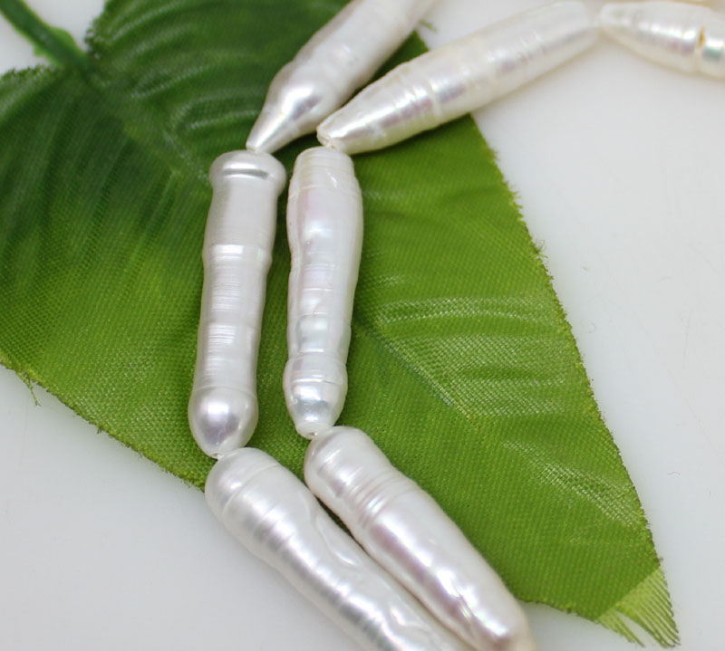 25 28mm natural white growth line pearl loose beads gem 15.5 